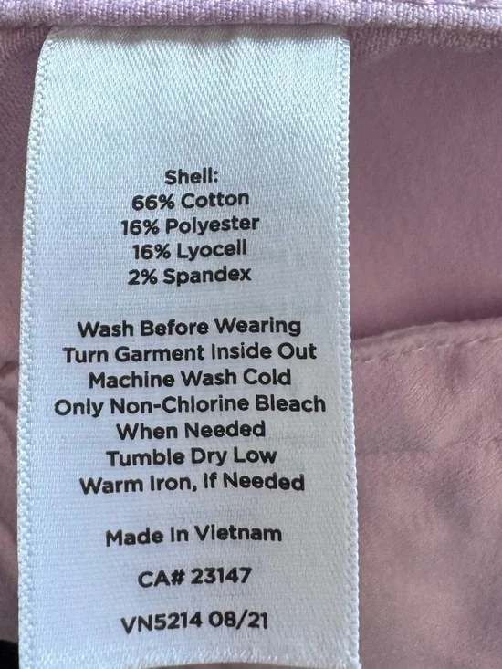 Talbots Pink Ruffle-Neck Denim Jacket - Picture 9 of 10